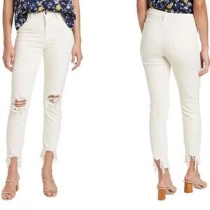L’AGENCE High Line High Rise Skinny Jeans Vintage White Size 25